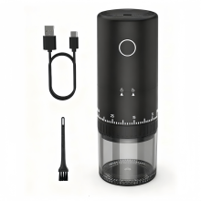 Moulin à café rechargeable First Grind, charge rapide, broyage 17 fois plus rapide, 38 réglages externes, meule conique en céramique