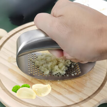 Presse-ail, presse-ail en acier inoxydable avec brosse de nettoyage et éplucheur d'ail en silicone