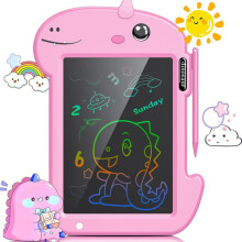 Tablette à dessin LCD pour enfants - Bloc-notes 88 pages pour tout-petits - Jouets dinosaures - Cadeau d'anniversaire pour garçons