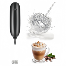 Fouet portatif, mélangeur à boissons à piles, mousseur à lait, mini mélangeur à boissons, mousseur à café électrique pour latte, cappu