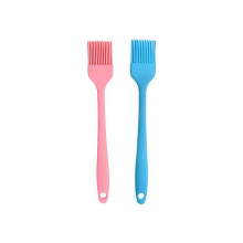 Silikonpinsel, Ölpinsel für Grill, Küche, Kochen, Backen und Grillen, 2 Stück, blau-rosa