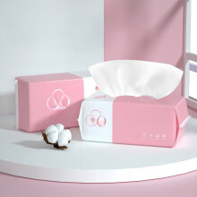 Lingettes démaquillantes jetables en coton doux (160 unités) pour le visage, le lavage, le soin de la peau et le démaquillage.