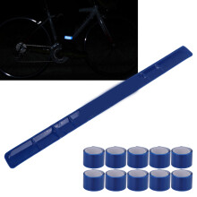 Nachtfahrt Reflektor Armband Set Blau 10 Stück
