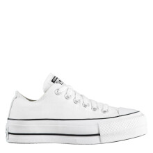 (6 UK, White/Black) Converse Womens/Ladies Chuck Taylor Canvas Platform Shoes
