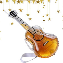 Whisky-Dekanterflasche – 2500 ml, gitarrenförmige Bierflasche, einteilige, kunstvolle Glaskaraffe in Form eines Musikinstruments, Part
