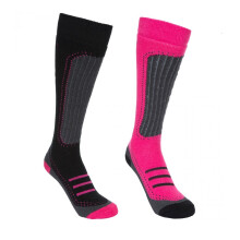 (3/6, Cassis/black) Trespass Womens/Ladies Janus II Ski Socks (Pack Of 2)