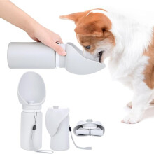 Hondenwaterfles, 550 ml lekvrije, opvouwbare waterbak met drinktuit, reiswaterfles voor honden