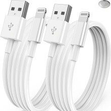 2er-Pack Ladegerät, Lightning-Ladekabel, kompatibel mit zertifiziertem Kabel für 6-14