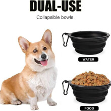 Zusammenklappbarer Hundenapf, zusammenklappbare Wassernäpfe für Hunde und Katzen, Futter- und Wassernapf für Haustiere