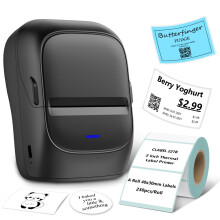 Etikettendrucker 221b für Kleinunternehmen, 2-Zoll-Bluetooth-Drucker mit offenem System, kein Abonnement erforderlich, Etikettiergerät