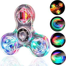 Kristallweißes LED-Licht-Fidget-Spielzeug zur Stressbewältigung, Angstlinderung und Förderung der Gehirnentwicklung bei Kindern und Erw