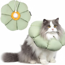 Zachte, schattige, verstelbare herstelkraag voor katten, anti-bijt, lik- en wondgenezingsveiligheidskraag voor katten