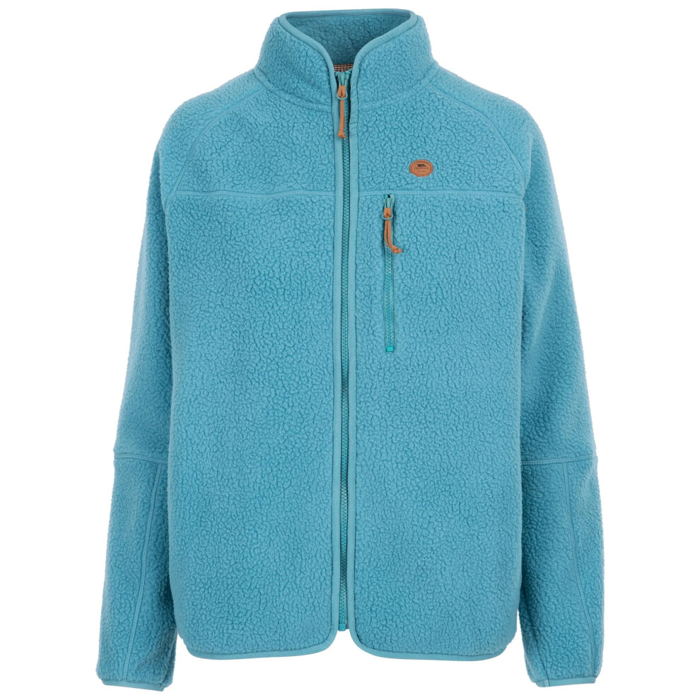 Trespass (M, Storm Blue) Womens/Ladies Quake Leather Trim Fleece Jacket