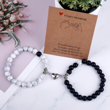 2 stk. matchende armbånd til par, Valentinsgaver til venner, Armbånd til par for altid