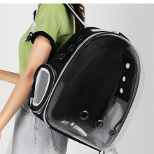 Mochila transportadora para gatos, mochila para perros, mochila burbuja para mascotas para gatos pequeños, cachorros, perros y conejos.