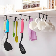 Estante para tazas debajo del armario - Soporte para tazas de café, 12 ganchos para tazas debajo del estante, gancho para colgar y seca