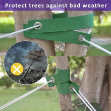 Correas para entutorar árboles, 10 correas de soporte para árboles jóvenes recién plantados y protección contra huracanes, ataduras par