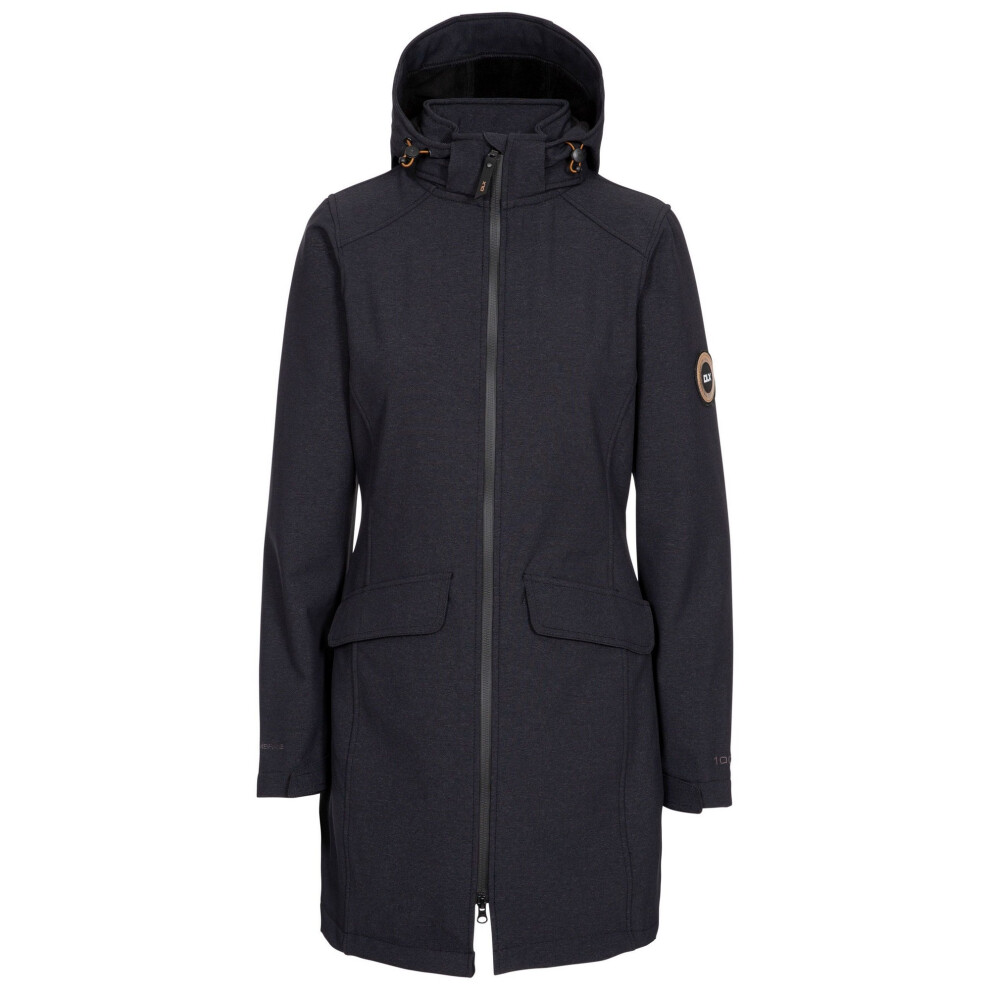 Trespass (L, Black Marl) Womens/Ladies Maria Dlx Long Length Soft Shell Jacket