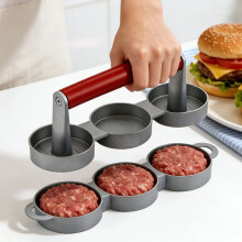 Mini prensa para hamburguesas casera antiadherente, de aluminio, 21 x 65 x 15 cm, material de alta calidad, gran durabilidad, fácil de
