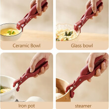 Clip de sujeción para tazones antiescaldaduras para cocina, pinzas para platos antiescaldaduras, clips aislantes térmicos antiescaldadu