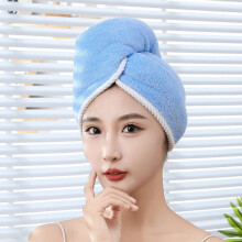 Toalla de microfibra de doble capa para el cabello con botón, envoltura capilar superabsorbente para cabello rizado, toalla turbante pa