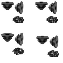 400 StüCk KabelgeläNder-GummitüLlen für 1/8 Zoll, 5/32 Zoll, 3/16 Zoll Kabel für MetallkabelgeläNderpfosten, KabelgeläNder-Set