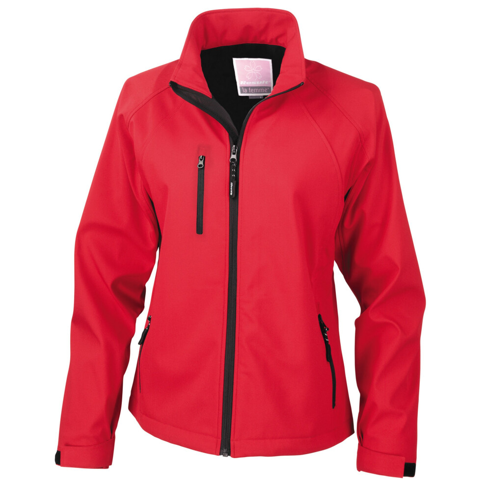 Result (18 Uk, Red) Womens/Ladies Soft Shell Jacket