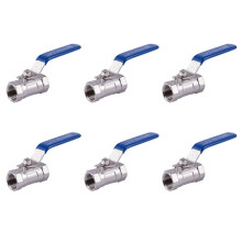 6pcs 1/2 Inch Stainless Steel Internal Thread Lever Handle  Valve