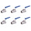 6pcs 1/2 Inch Stainless Steel Internal Thread Lever Handle  Valve 1