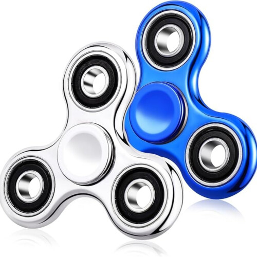 Πακέτο 2 Fidget Spinner, Ανακούφιση από το Στρες και το Άγχος, Αισθητηριακά Παιχνί