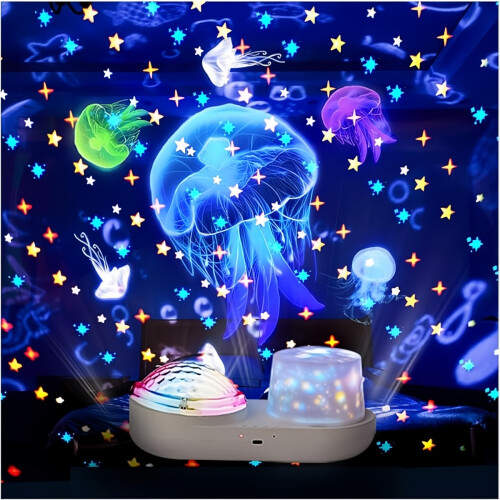 Προβολέας Galaxy Projector Star Projector Νυχτερινό Φως - Διπλός Προβολέας Star Light για Υπνοδ