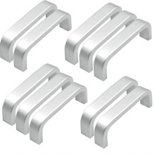 10 db mini alumínium ajtófiók gombok húzófogantyúk szekrény szekrényajtó íj alakú húzófogantyú 64 mm
