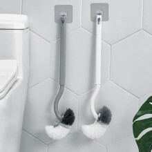2pcs Curved Toilet Bowl Brush Without Holder for Bathroom Deep Cleaning, Toilet Brush Under the Rim Household Cleaning Brushes 2