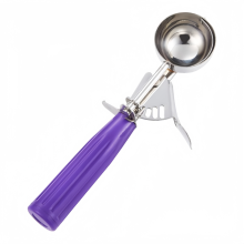 Cookie Scoop - 4008 Oz - Disher, Portion Scoop, Food Scoop - Portion Control - 188 Stainless Steel, Purple Handle