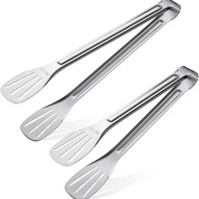 Pinze da cucina Kitchentongs304 facili da pulire - Pinze da cucina in acciaio inossidabile per alimenti, insalata, barbecue, materiale