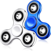 Confezione da 2 Fidget Spinner, giocattoli sensoriali antistress e ansiolitici per bambini e adulti, fantastici Fidget Spinner galvaniz