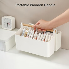Portapenne, organizer da scrivania con 8 scomparti, organizer per matite, organizer impilabile per forniture per ufficio domestico, scr
