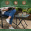Folding Glass Garden Side Table 45cm 2