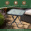 Folding Glass Garden Side Table 45cm 4