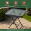 Folding Glass Garden Side Table 45cm 6