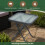 Folding Glass Garden Side Table 45cm 7