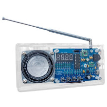 FM Radio Soldering Kit 87.5MHz-108MHZ Digital Display FM Radio Electronic Soldering Learning Type-C DIY Electronic Kit