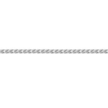 (22) Jewelco London Unisex Rhodium Plated Sterling Silver Square 3D Curb Franco 3mm Chain Necklace - ACN022B