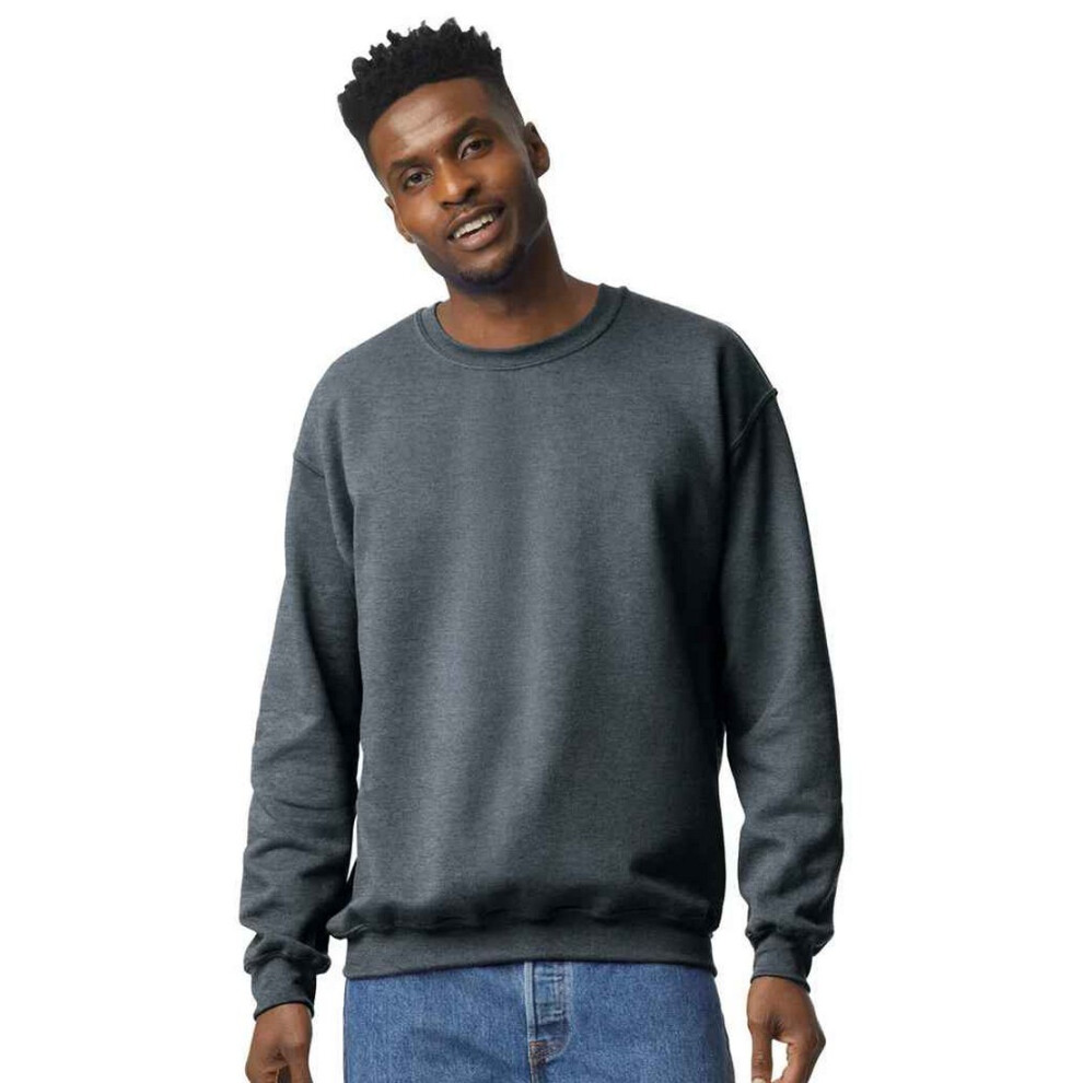 Gildan (5Xl, Dark Heather) Mens Heavy Blend Sweatshirt