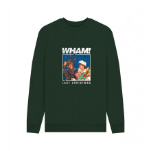 (M, Evergreen) Wham Unisex Adult Last Christmas Sweatshirt