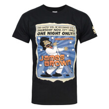 (M, Black) The Simpsons Mens James Brown One Night T-Shirt