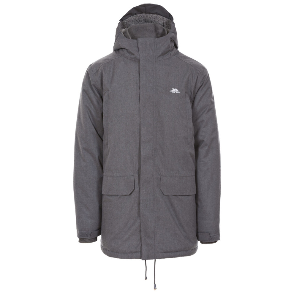 Trespass Men's Dark/Grey Glover Waterproof Jacket - Marl - M - Marl - 100% Polyester - Image 3