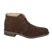 (9 UK, Dark Brown) Roamers Mens Suede Chukka Boots