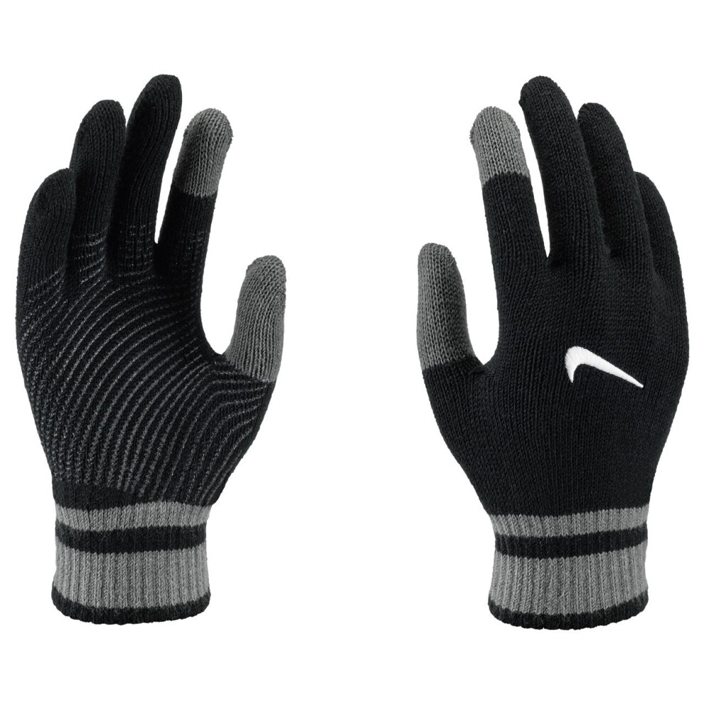 Nike (M, Black) Childrens/Kids Y Gripped Knitted Gloves