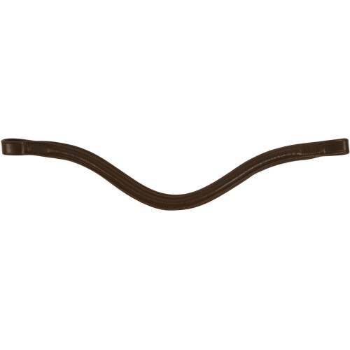 (Cob, Brown) Collegiate Leather Curved Raised Browband IV